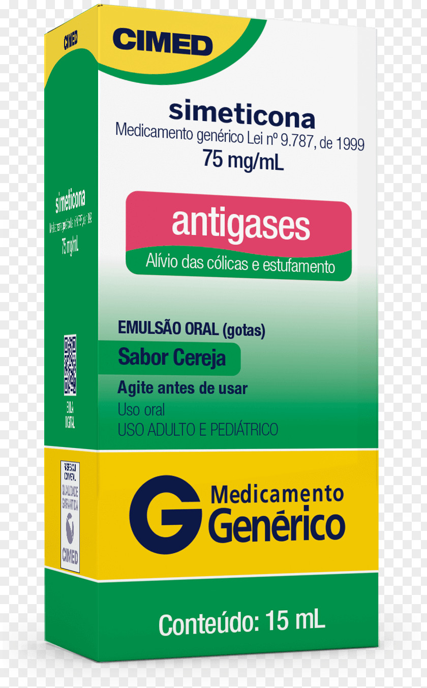 GOTAS Cereja Pharmaceutical Drug Simeticone Generic Brand PNG