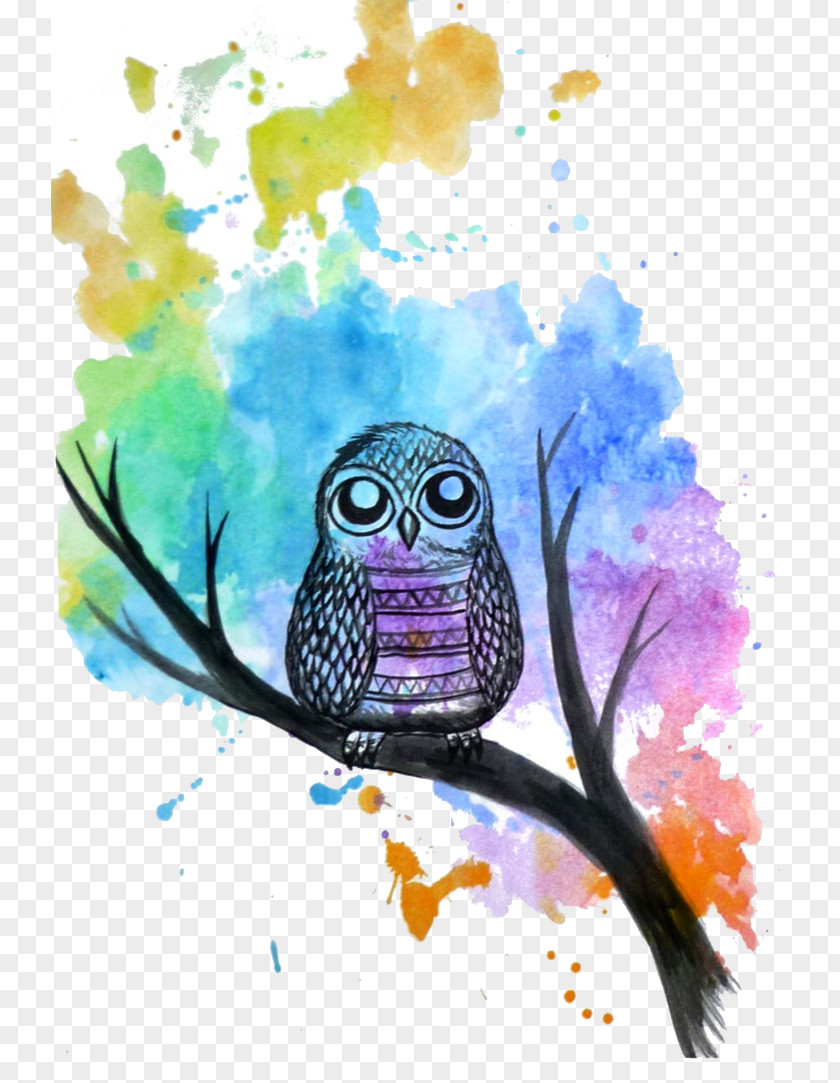 Silhouette Art Printing Owl PNG