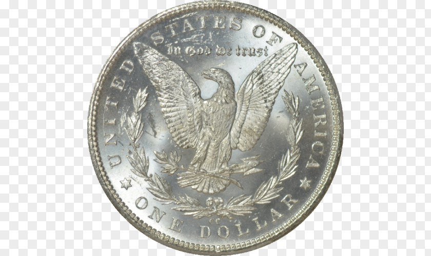 Silver Dollar Eucalyptus Coin Morgan Quarter United States PNG
