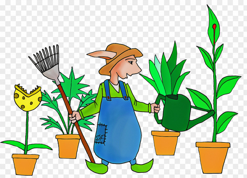 Cartoon Flowerpot Plant Houseplant PNG