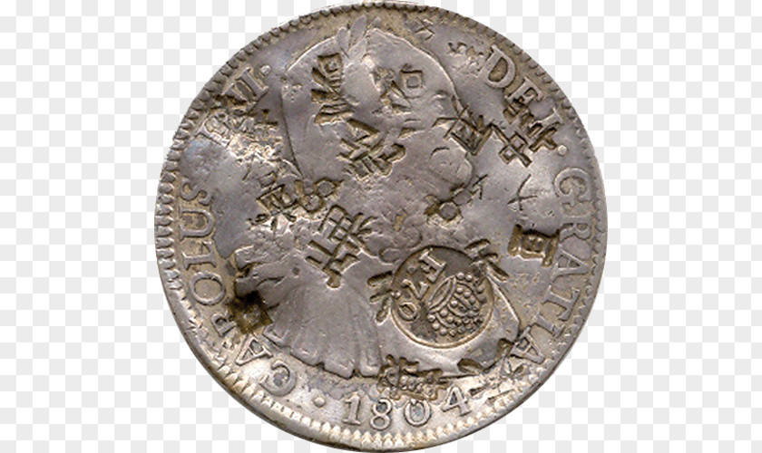 Coin New Spain Wallachia Spanish Dollar PNG