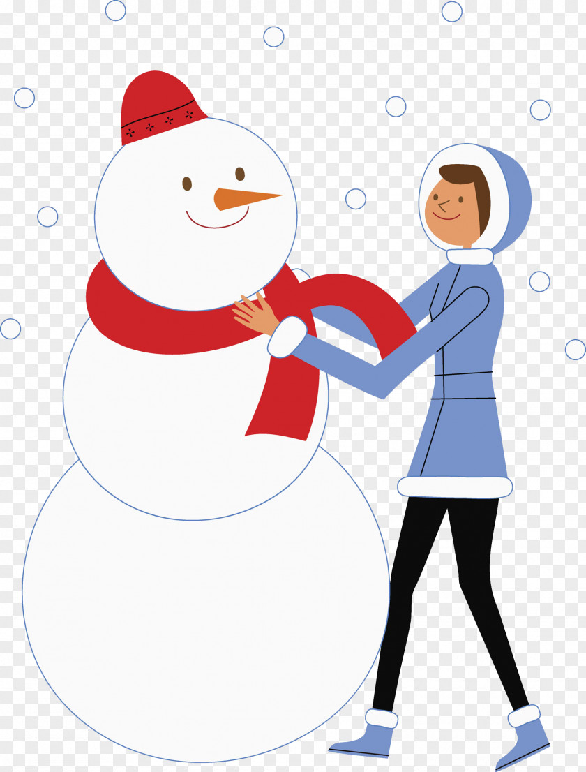 Scarf The Snowman Cold Clip Art PNG