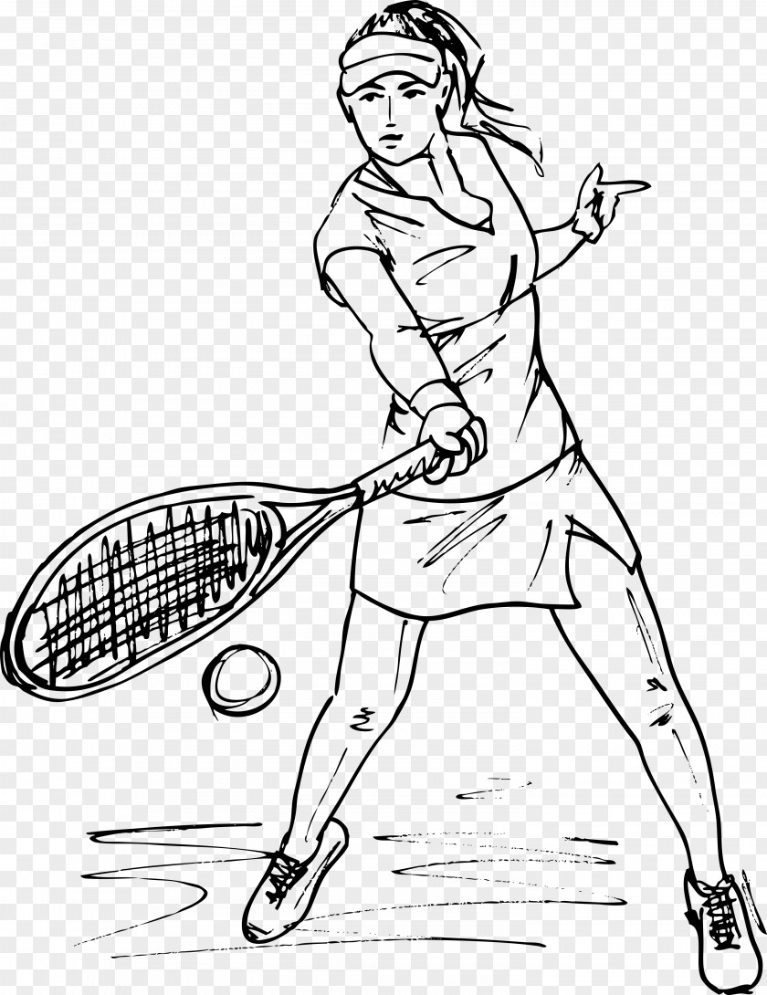 Badminton Tennis Drawing Racket Sketch PNG