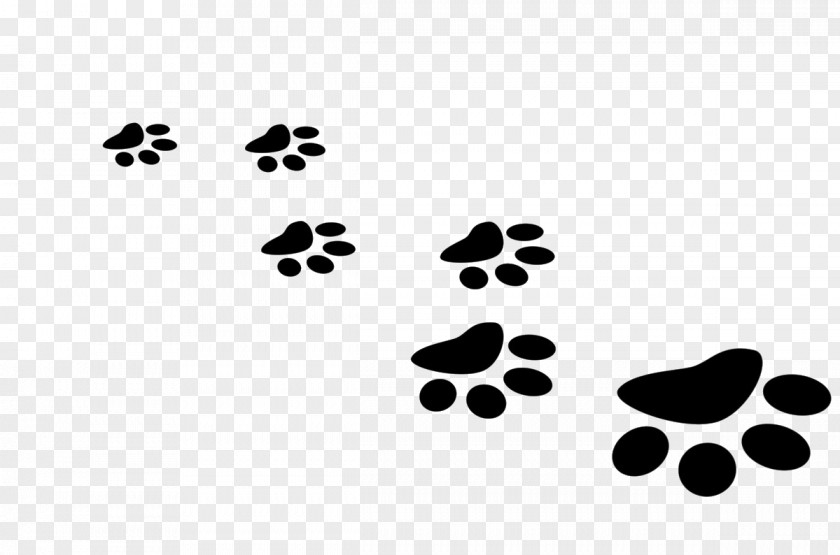 Dog Paw Print Silhouette PNG paw print silhouette clipart PNG