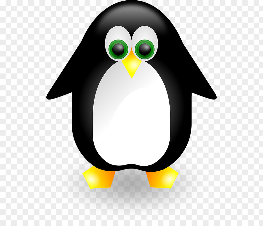 Linux Logo Emperor Penguin Bird King PNG