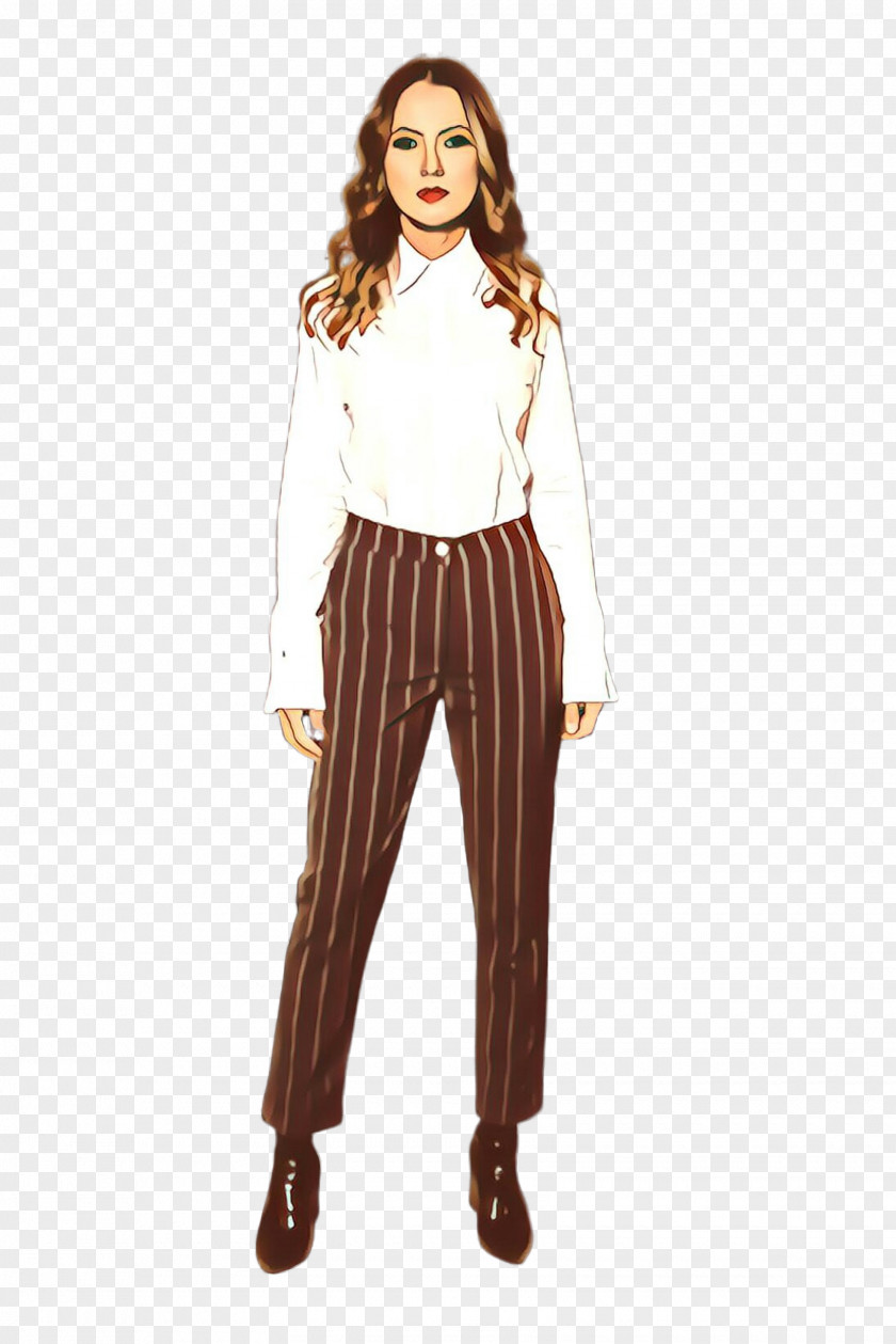 Outerwear Costume Clothing White Waist Standing Brown PNG