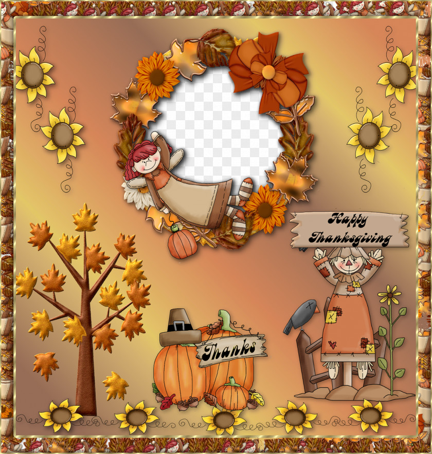 Thanks Giving Thanksgiving Picture Frames Film Frame Clip Art PNG