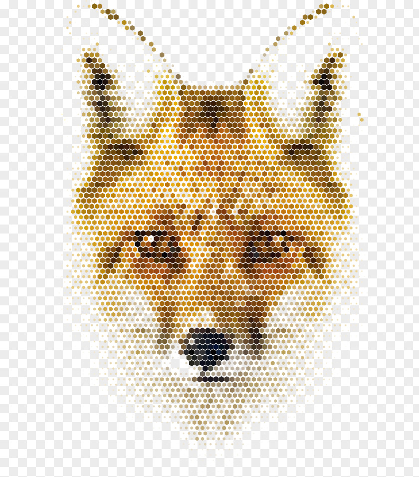 Vector Mosaic Fox Animal Pixel Illustration PNG