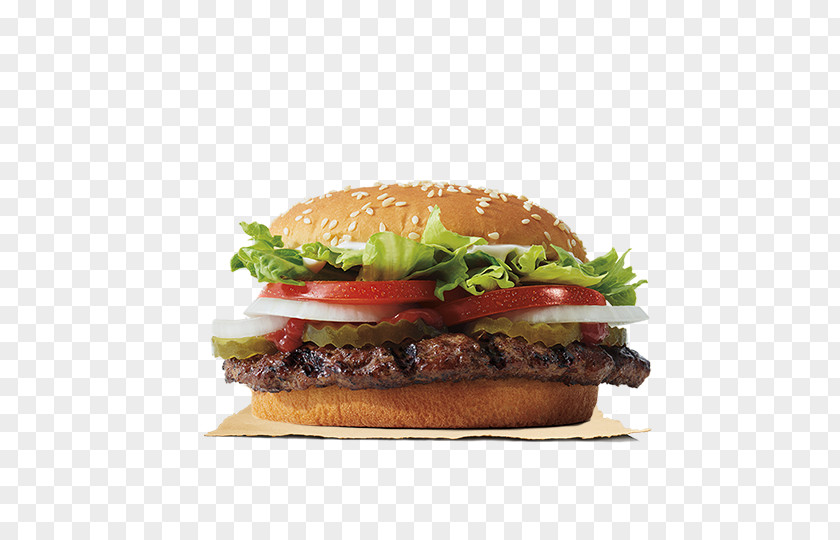 Western Menu Whopper Cheeseburger Hamburger The Burger King PNG