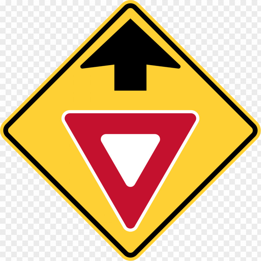 Ahead Yield Sign Warning Manual On Uniform Traffic Control Devices PNG