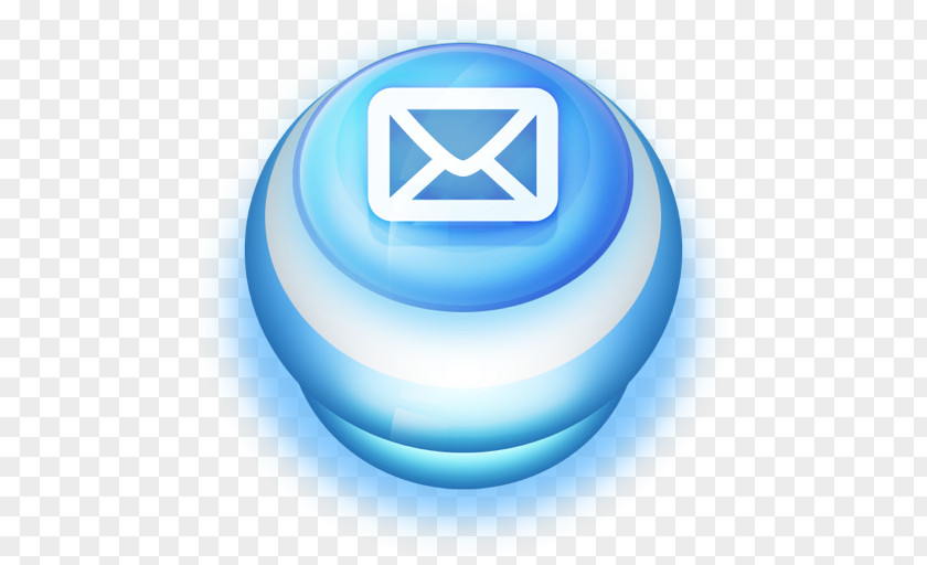 Button Blue Mail Computer Icon Symbol Sphere PNG