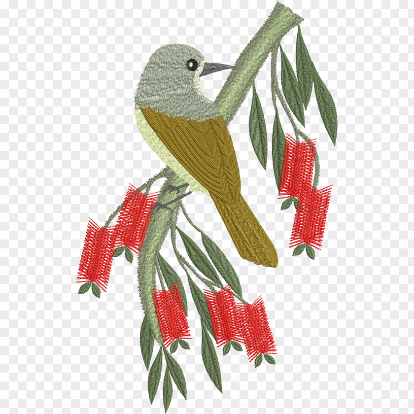 Parrot Machine Embroidery Bird PNG
