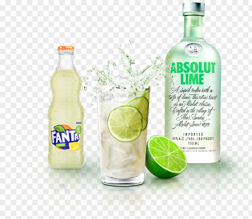 Absolut Lime Gin And Tonic Vodka Caipirinha Liqueur PNG