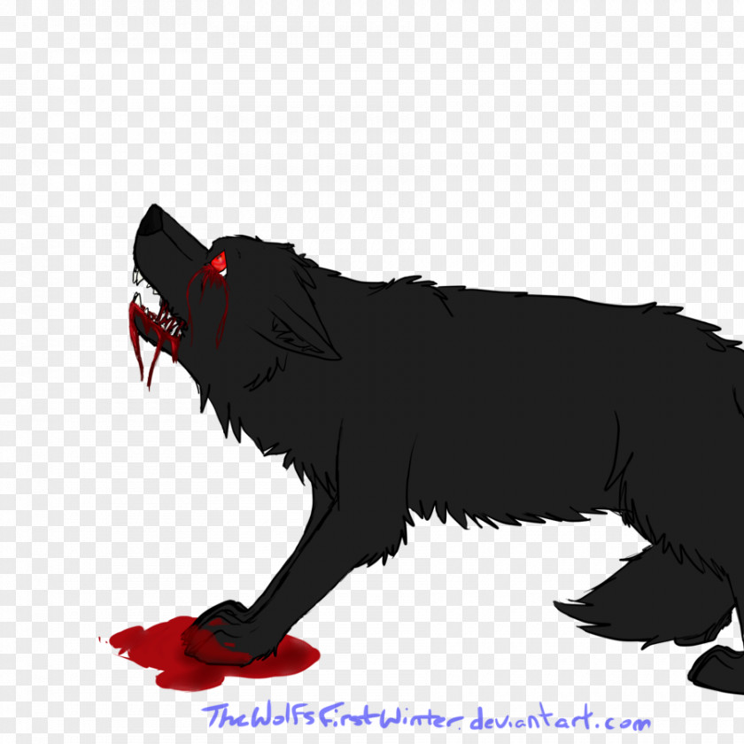 Blood Puddle Ripple Dog Bloody Drawing Painting PNG