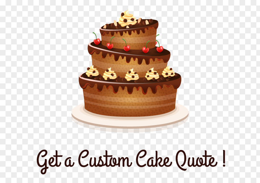 Chocolate Cake Birthday Card PNG