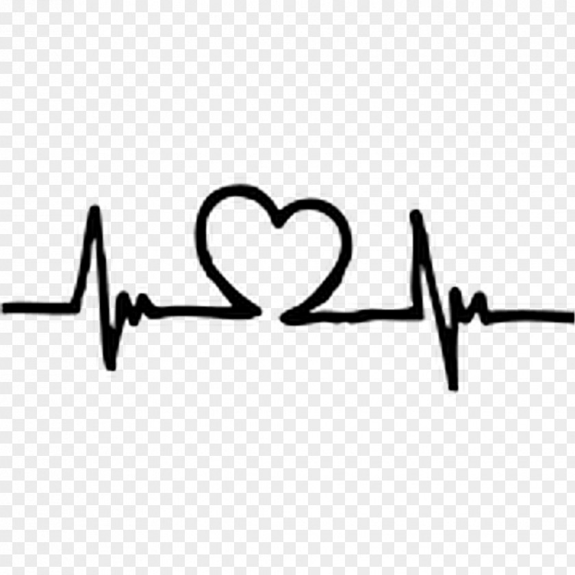 Heart Rate Tattoo Pulse Electrocardiography PNG
