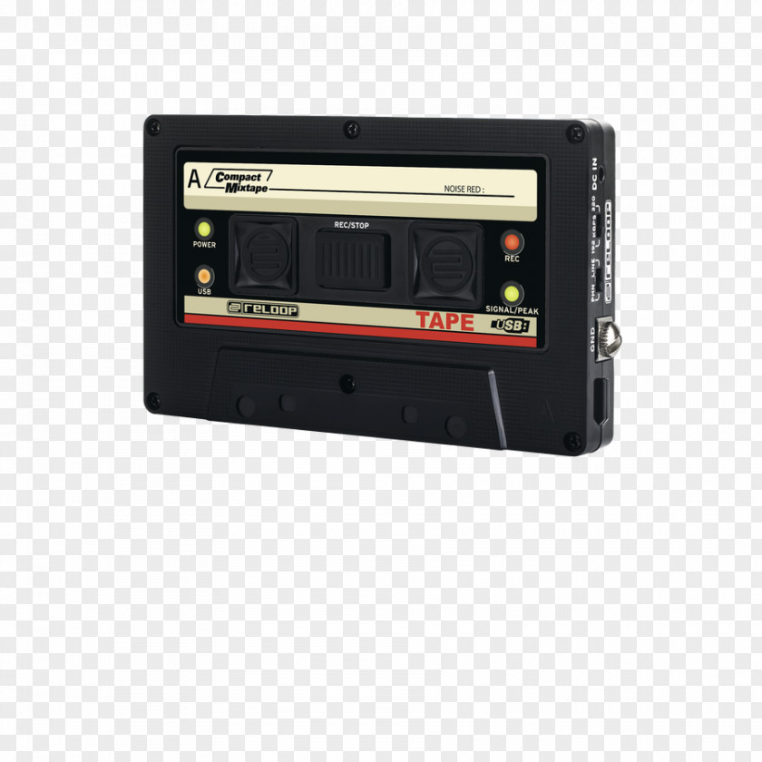 Reloop TAPE USB Recorder Compact Cassette Phonograph Record Disc Jockey Mixtape PNG