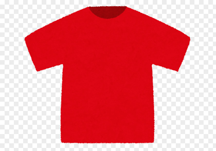T-shirt Red Clothing Sleeve Active Shirt PNG