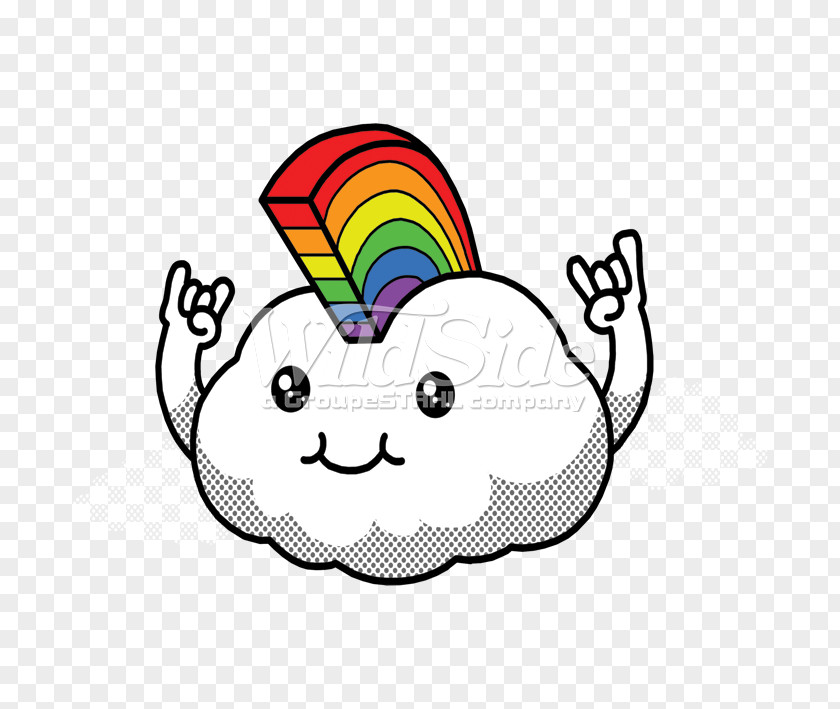 Dounle Rainbow Clouds IPhone 6S Color Text Messaging PNG