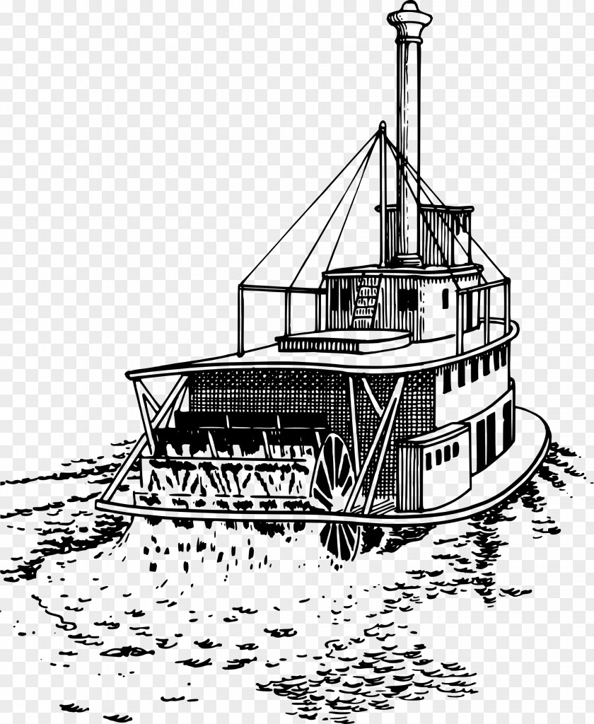 Drawings Clipart Steamboat Riverboat Paddle Steamer Ship PNG