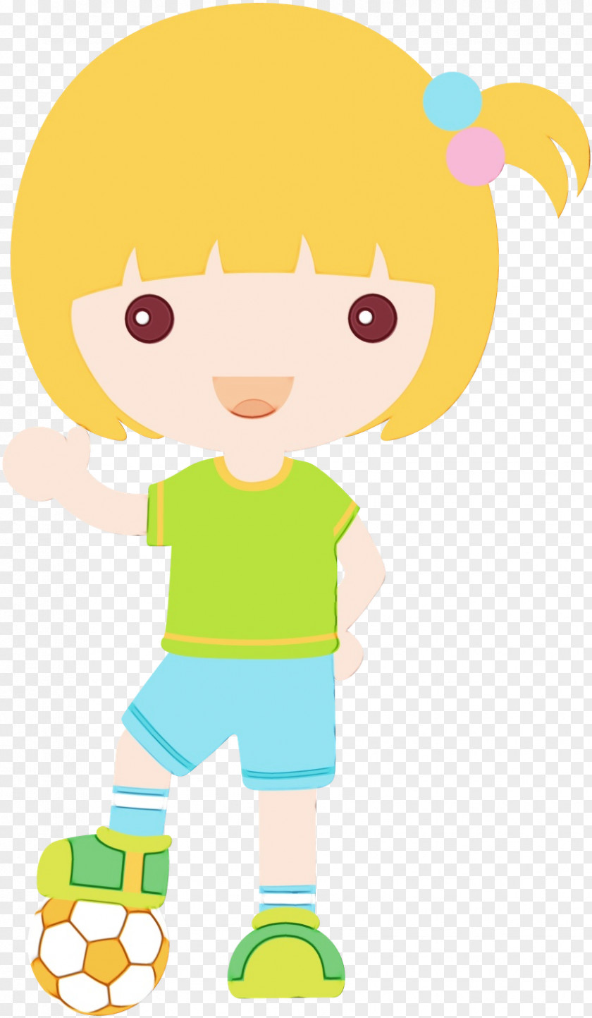 Happy Toddler Cartoon Clip Art Yellow Child Play PNG