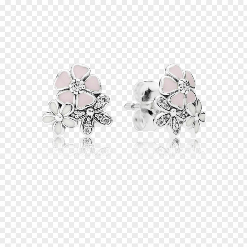 Jewellery Pandora Poetic Blooms Stud Earrings 290686ENMX Radiant Elegance PNG