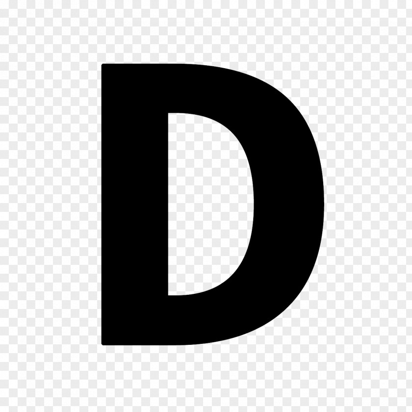 Letter D Logo Black And White Brand PNG
