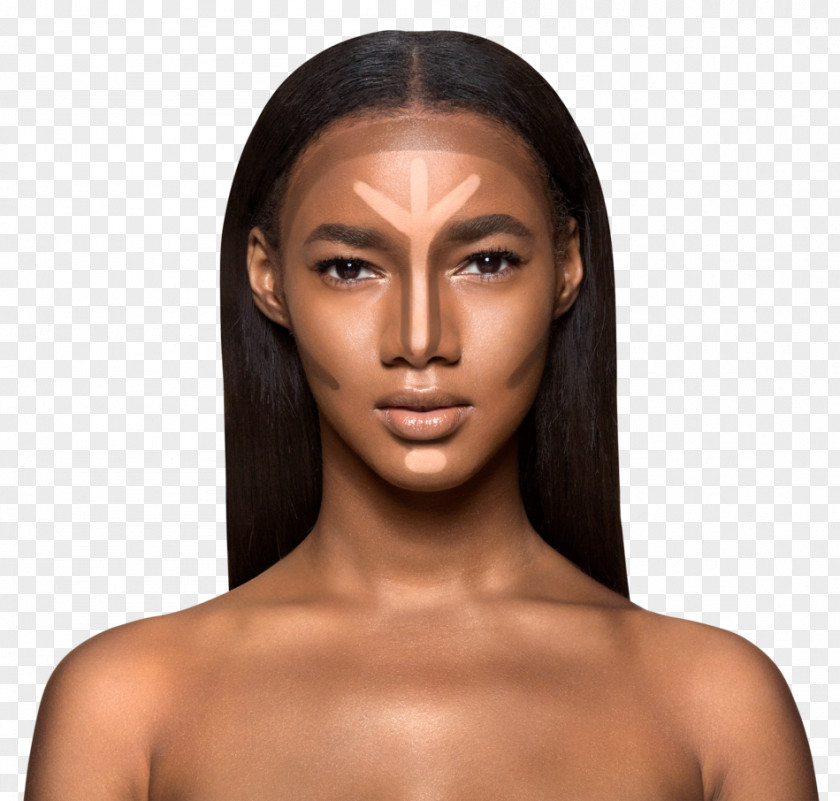 Model Kim Kardashian Contouring Cosmetics Human Skin Color Highlighter PNG