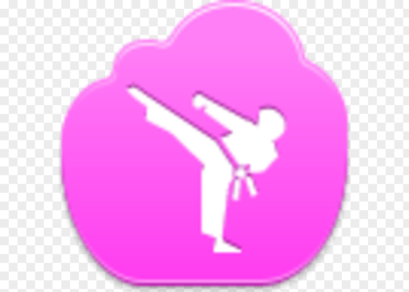 Pink Clouds Painted Martial Arts Taekwondo Self-defense Karate Dojo PNG