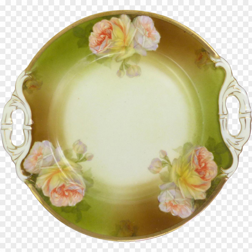 Porcelain Plate Schwarzburg Platter Pottery PNG