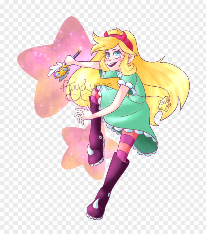 Starbutterfly Marco Diaz Fan Art Drawing PNG