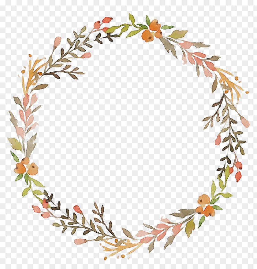 Twig Leaf Wreath Plant Stem Flower PNG