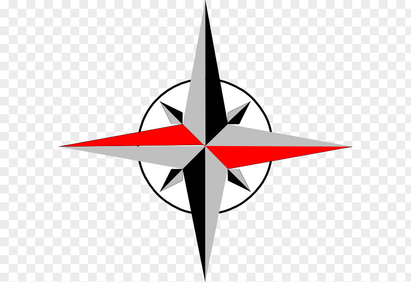 West Compass Rose North Map Clip Art PNG
