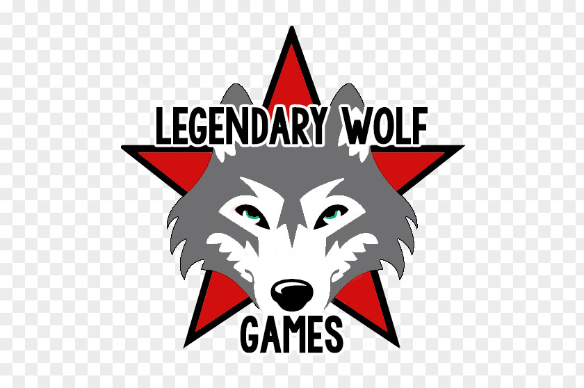 Wolf Man Logo Legendary Games Graphic Design Gray PNG