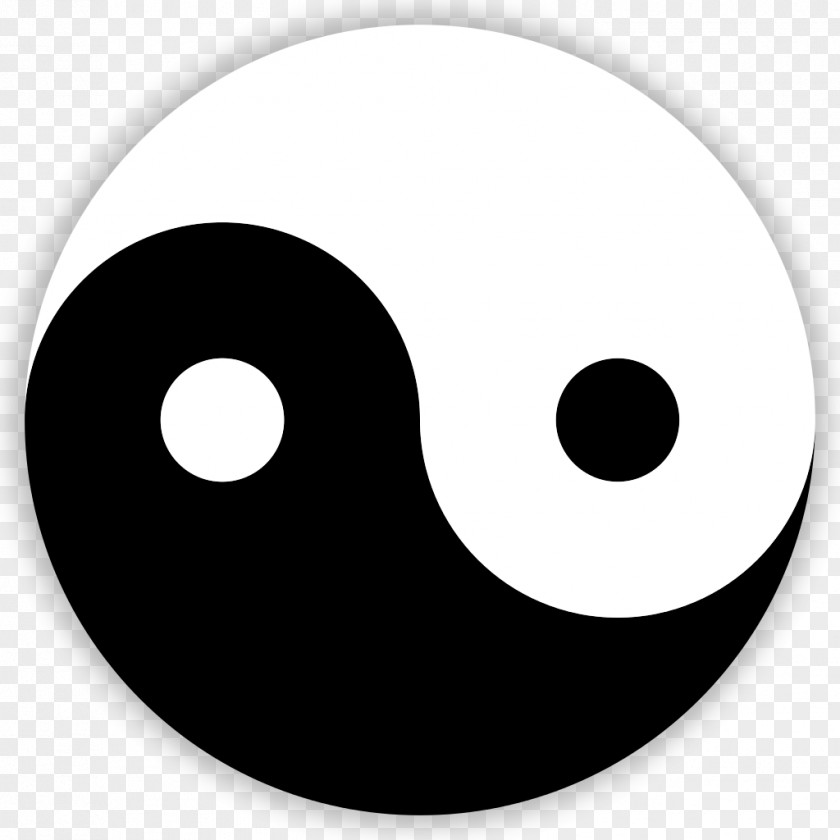 Yin Yang And Taijitu Symbol Public Domain Tao PNG