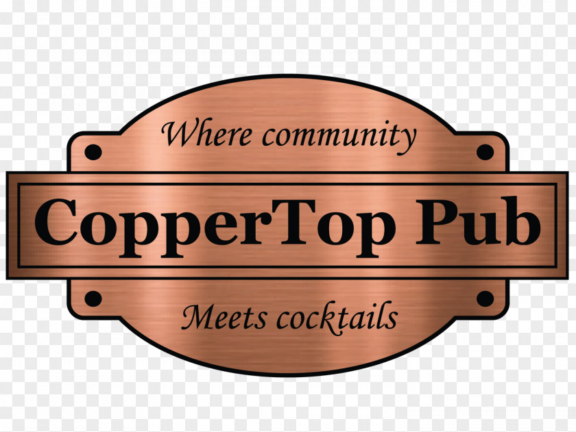 Apetizers Copper Top Pub Logo Chillicothe Road Label Font PNG