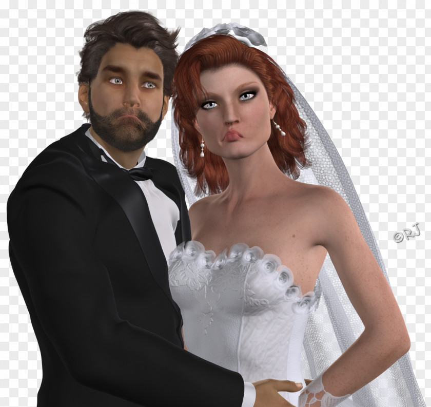 Groom And Bride Wedding Dress Marriage Veil PNG