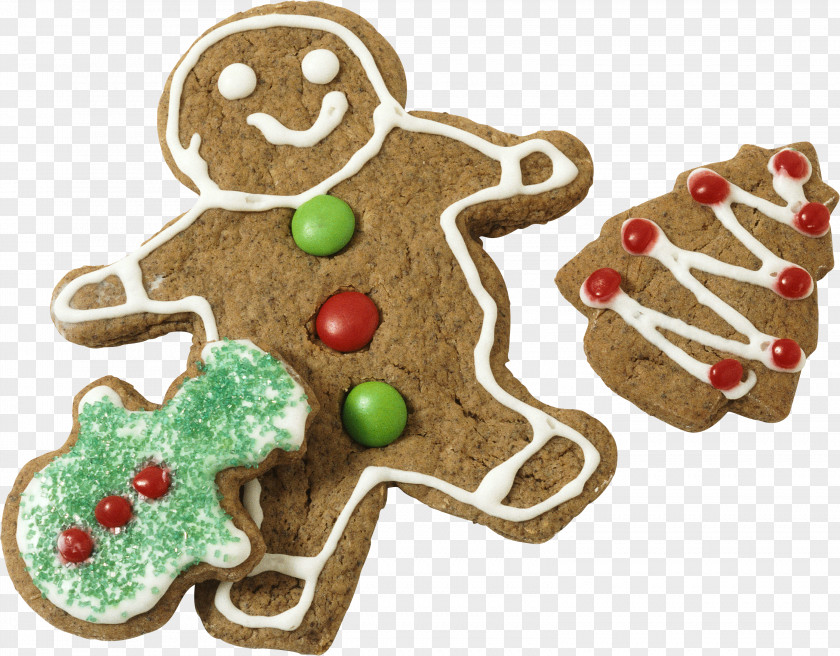 Gingerbread Man Mold Chocolate Brownie Biscuits Food PNG