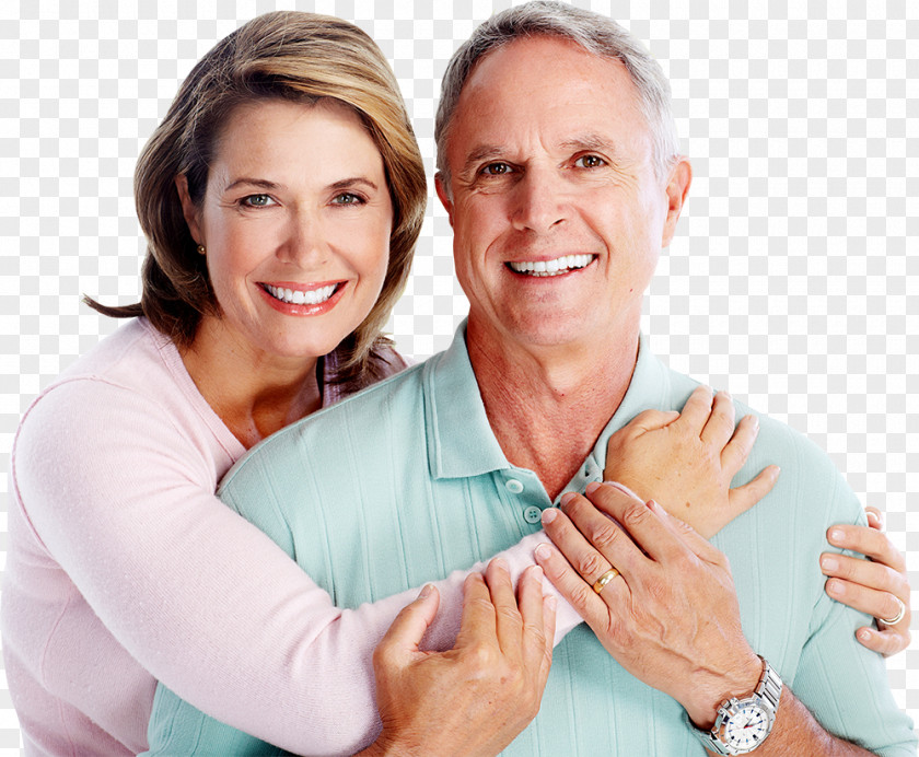 Happy Couple Life Insurance Medigap Medicare Dental PNG