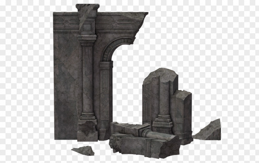 Building Ruins Rendering Clip Art PNG