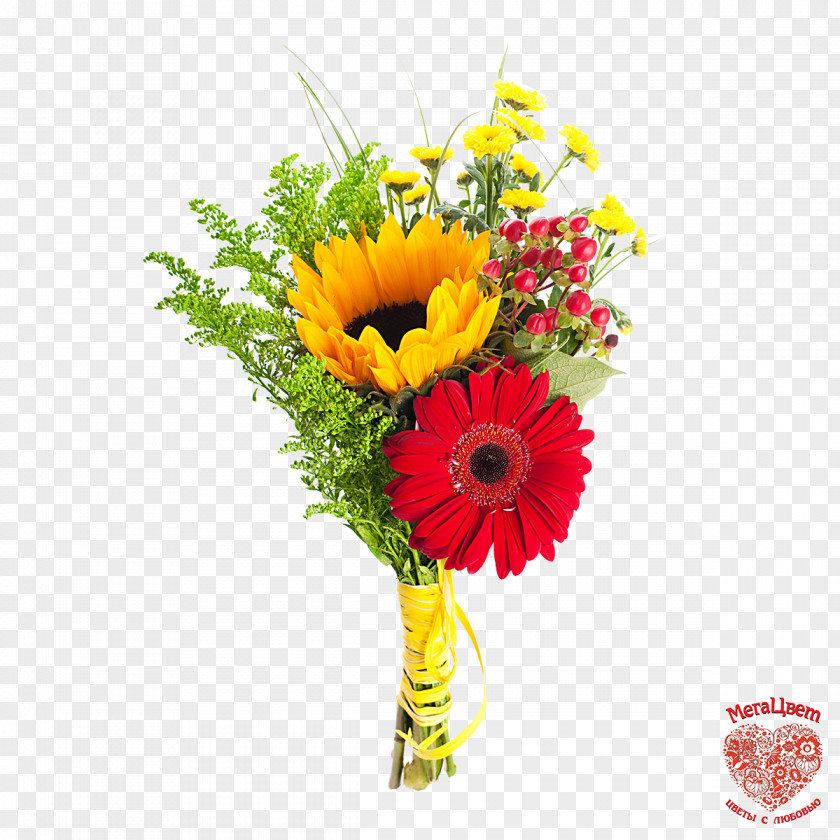 Gerbera Flower Bouquet Gift Cut Flowers PNG