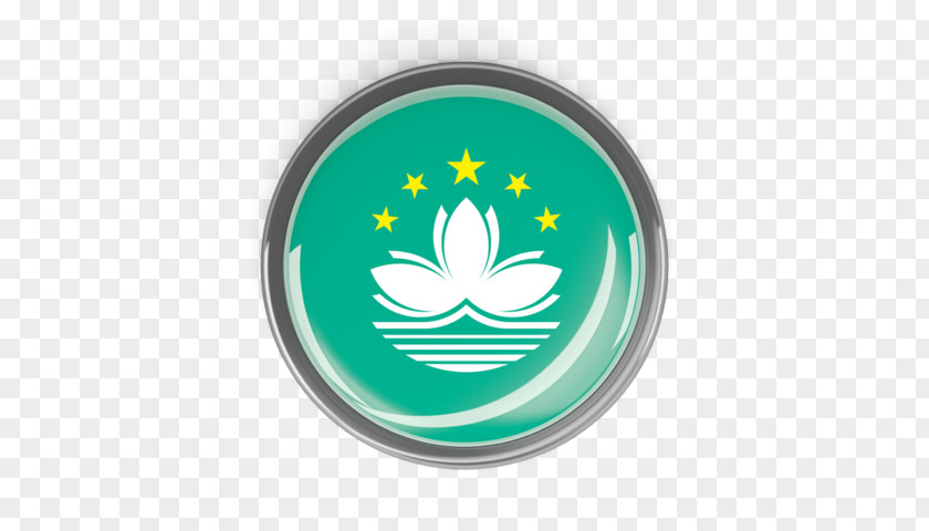 Metal Button Flag Of Macau National PNG