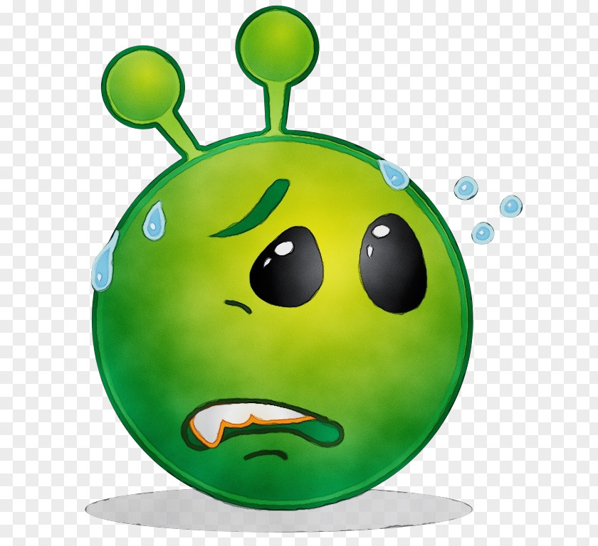 Plant Happy Alien Emoji PNG