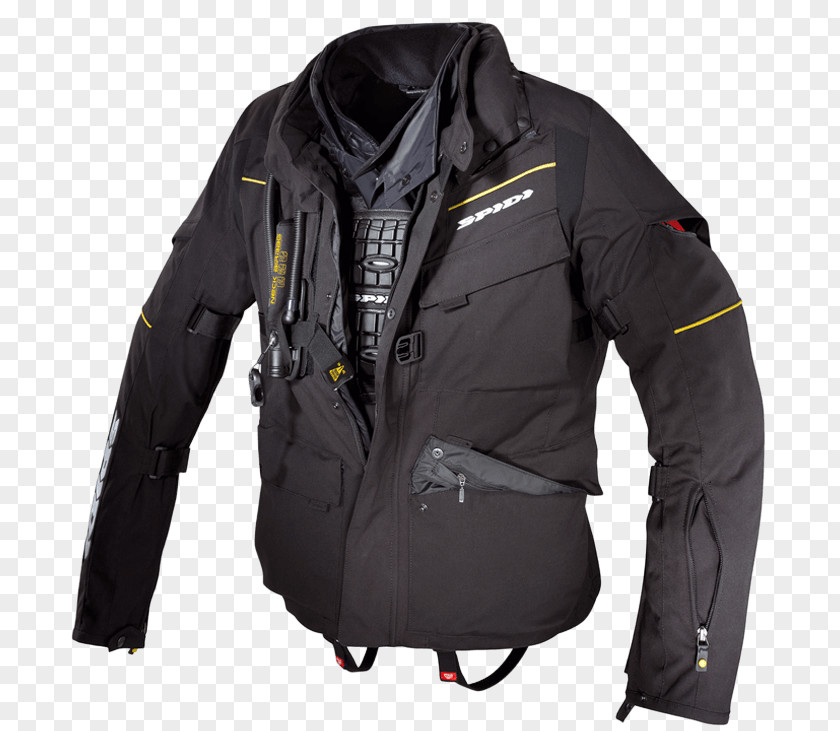 Jacket Leather Dainese Air Bag Vest Motorcycle PNG