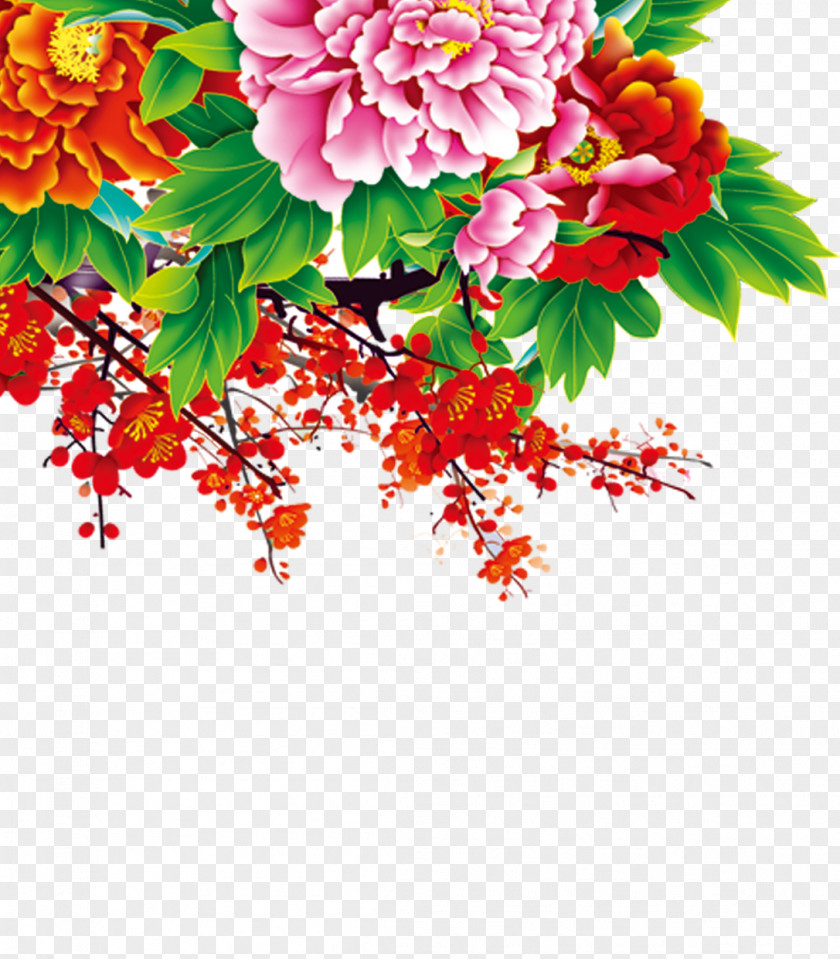 Plum Peony Moutan Clip Art PNG