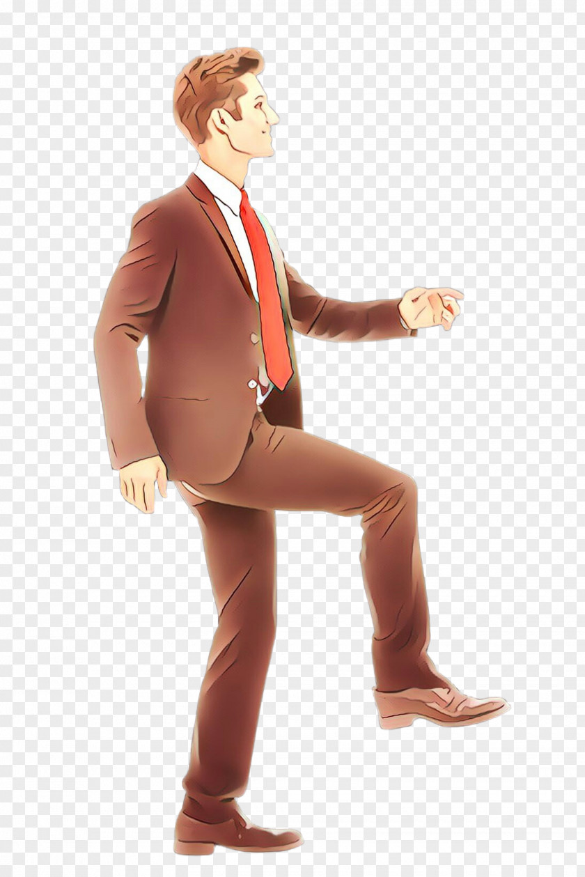Standing Costume Suit Animation Figurine PNG