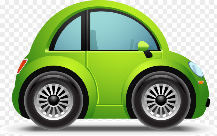 Vector Green Car Sports Convertible Clip Art PNG