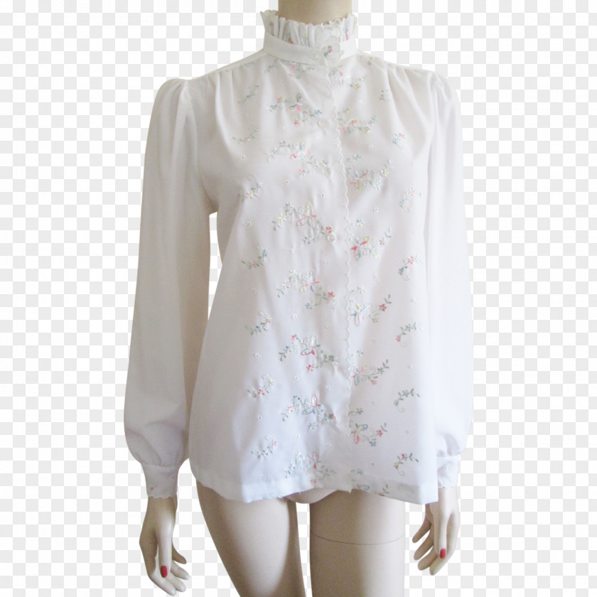 White Blouse Sleeve Neck PNG