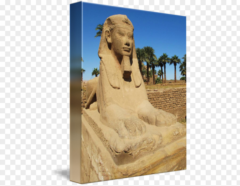 Egyptian Temple Statue Classical Sculpture Ancient Greece History Carving PNG