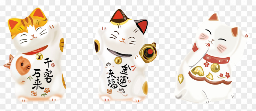 Lucky Cat Cartoon Maneki-neko PNG